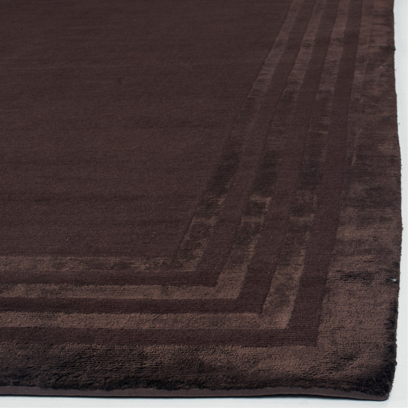 Ralph Lauren Ellington Border Wool, Viscose Geometric Rug, Rectangle 6' x 9'