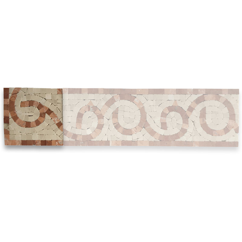 Carreau de mosaïque en marbre 4 po x 4 po