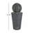 31.5"H Tall Striped Concrete Column Fountain-LED Light,Shadow Ambiance Maker For Modern Outdoor Spaces