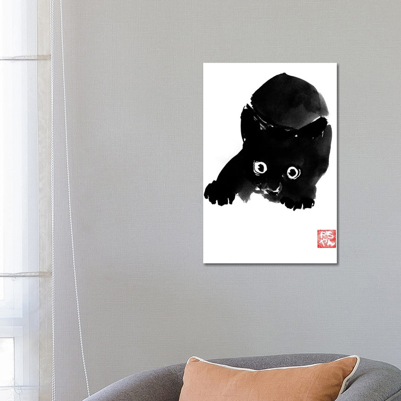 Fear by Péchane - Print on Canvas, 66.04 cm H x 45.72 cm W x 1.91 cm D, Wrapped Canvas