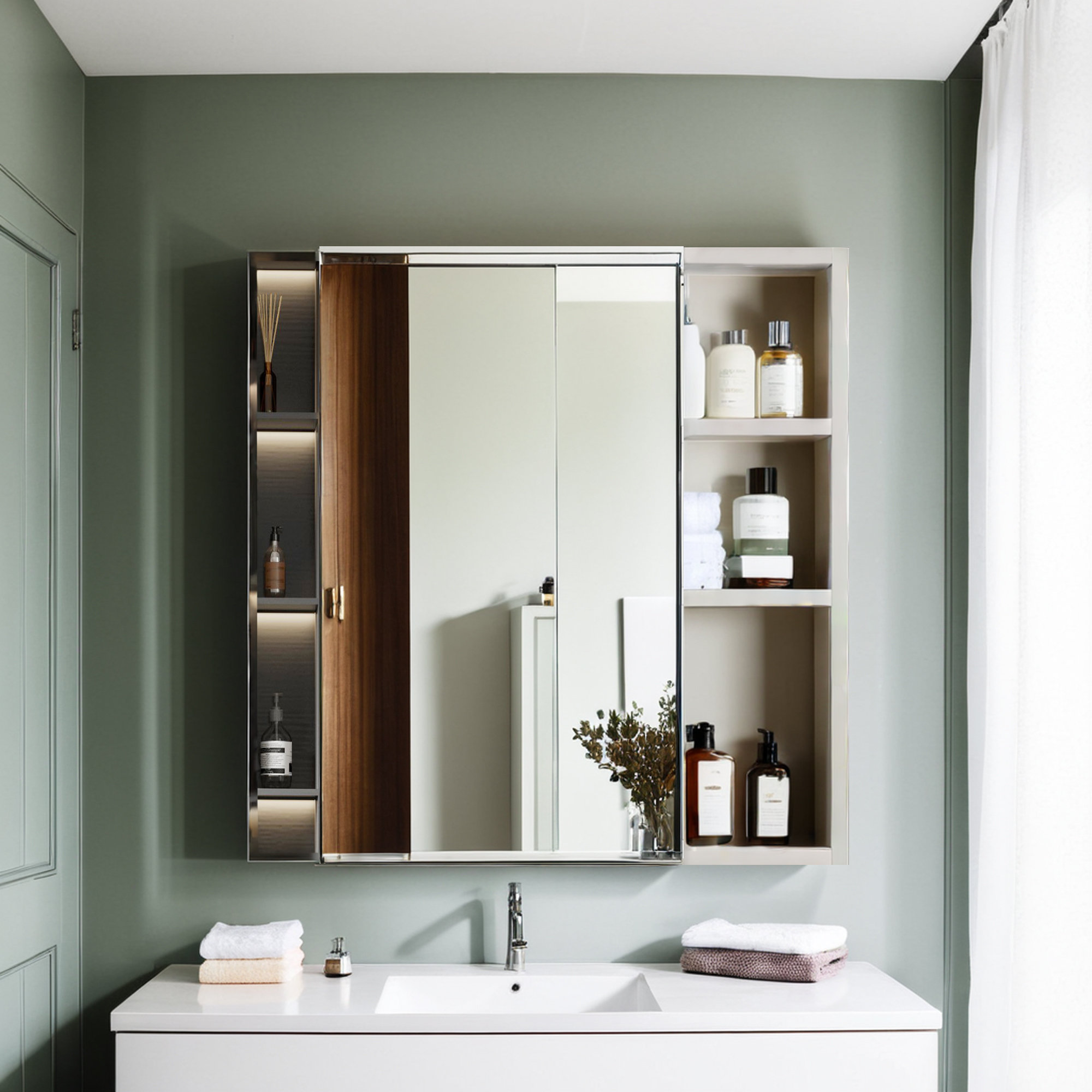 Rebrilliant Niclo Wall Bathroom Cabinet | Wayfair
