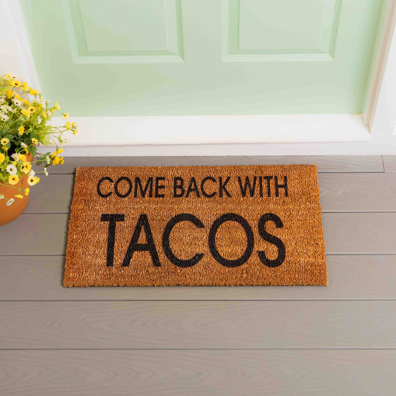 Tapis d'extérieur antidérapant Everhett Bless this Home 28 po x 16 po