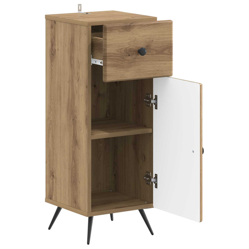 Bathroom Storage, Artisan Oak