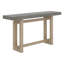 Console de 59,1 pouces avec placage de pin, table d'entrée de conception triple rectangulaire, pieds en bois massif, table de canapé polyvalente-1262531042