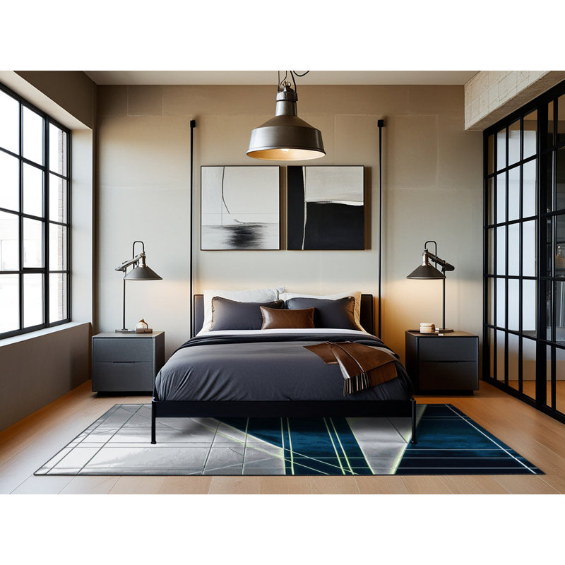 Cosmic Edge Rug, Round 8'