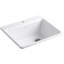 Riverby® 25" L x 22" W x 9-5 8" Bar Kitchen Sink with Basin Rack-11013550-64615353