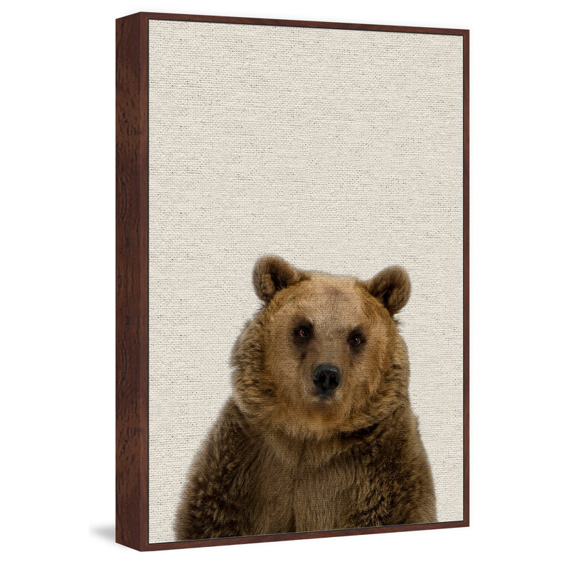 «Furry Bear», reproduction sur toile encadrée, H 36 po x l 24 po x P 1,5 po