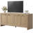 Boho TV Stand With 4 Rattan Storage Cabinets,  Farmhouse TV Entertainment Center For Tvs Up To 65''-1549530151