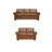 Jingyi 2 - Piece Genuine Leather Living Room Set