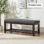 Banc de rangement rembourré pour chaussures de 44 po - parfait pour l'entrée, le vestibule ou le siège de bout-1563553599