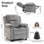 Fauteuil inclinable électrique en chenille de 33,5 po de largeur avec roulettes télécommandées et verrouillables, facile à déplacer et à verrouiller en place-1780264103