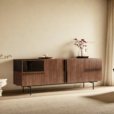 Light Luxury Walnut-Coloured Sideboard