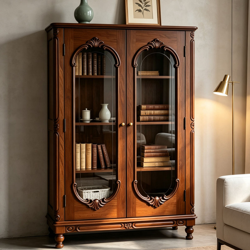 European style luxury storage bookcase