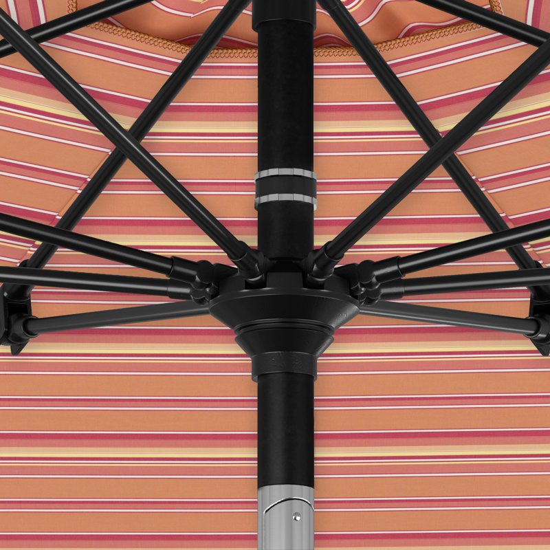 Parasol de marché 108 po Roshawna, Sunbrella® mangue rayé Dolce