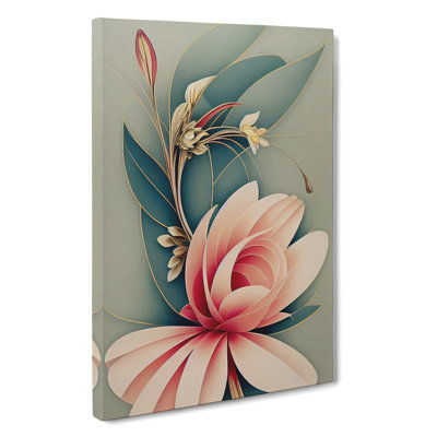 An Astonishing Flower - Wrapped Canvas Print