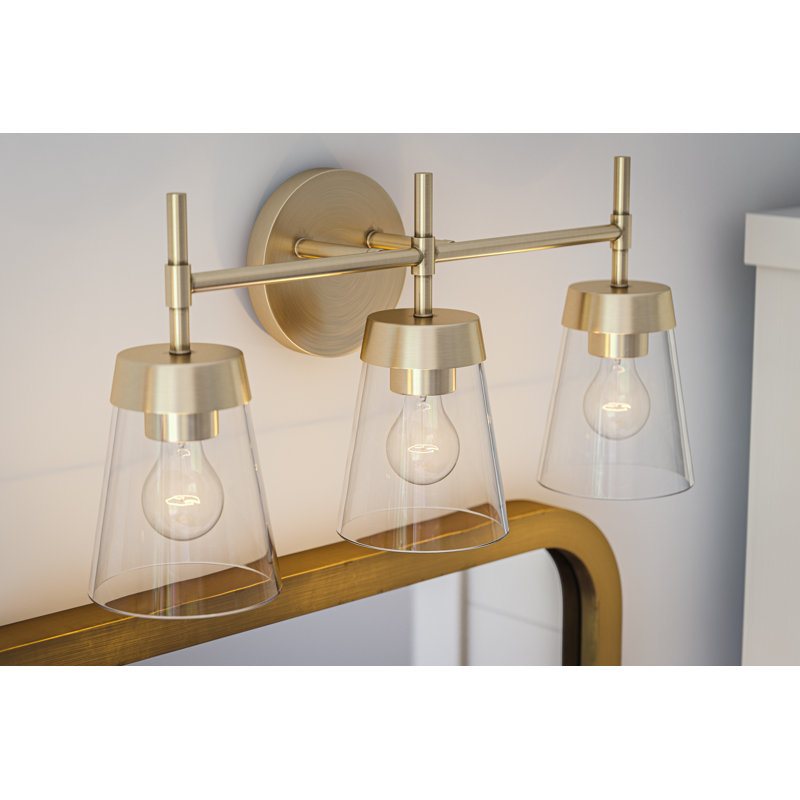 Delgado 3-Light Vanity Light - Antique Brass, Antique Brass