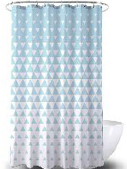 Oxford Fabric Bathroom Shower Curtain Mildew Mould Resistant 180 X 180 Cm