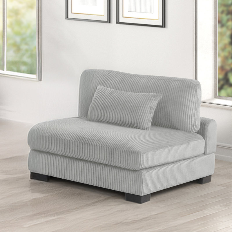 Fauteuil modulaire gris Minsky, Gris