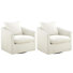 Fauteuil d'appoint pivotant rembourré Menta