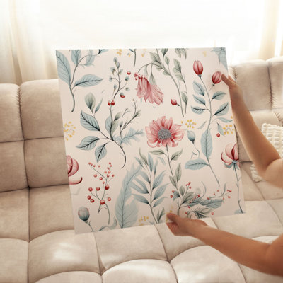Motif de fleurs florales, impression d'art sans cadre