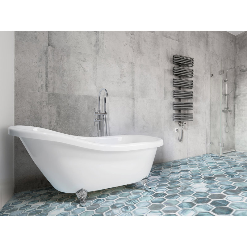 Jodha 1700mm x 800mm Soaking Acrylic Bathtub