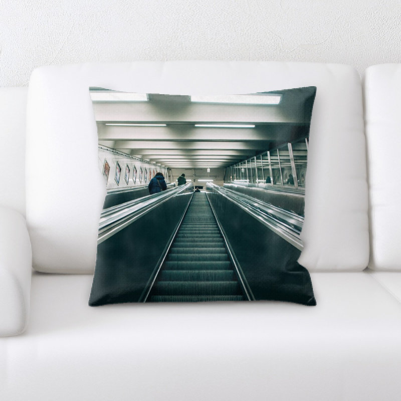 Train Experience Throw Pillow