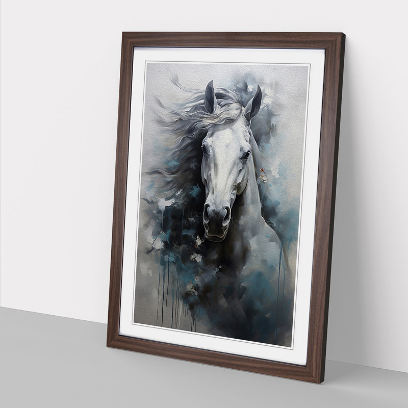 Horse Contemporary Art - Framed Print