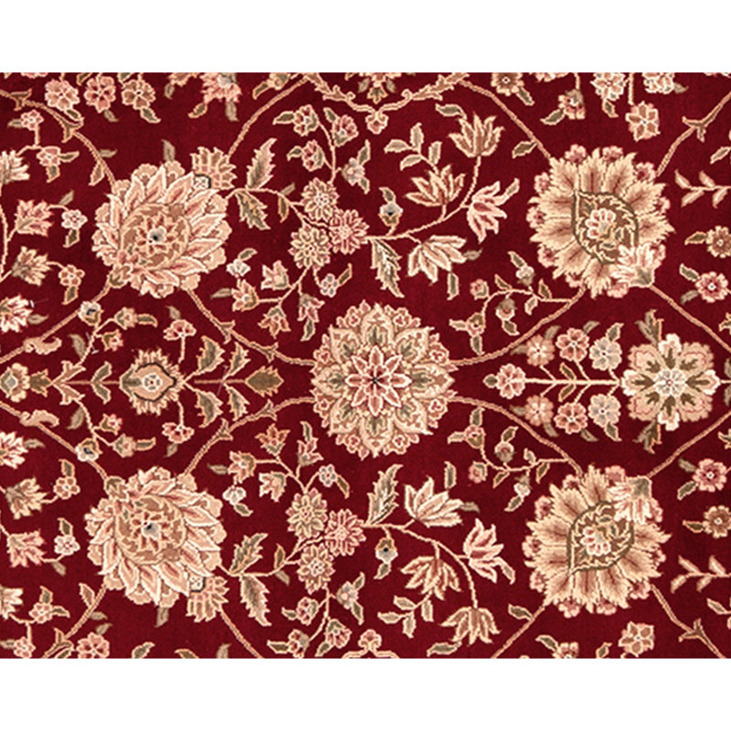 Handmade Silk and Wool Area Rug