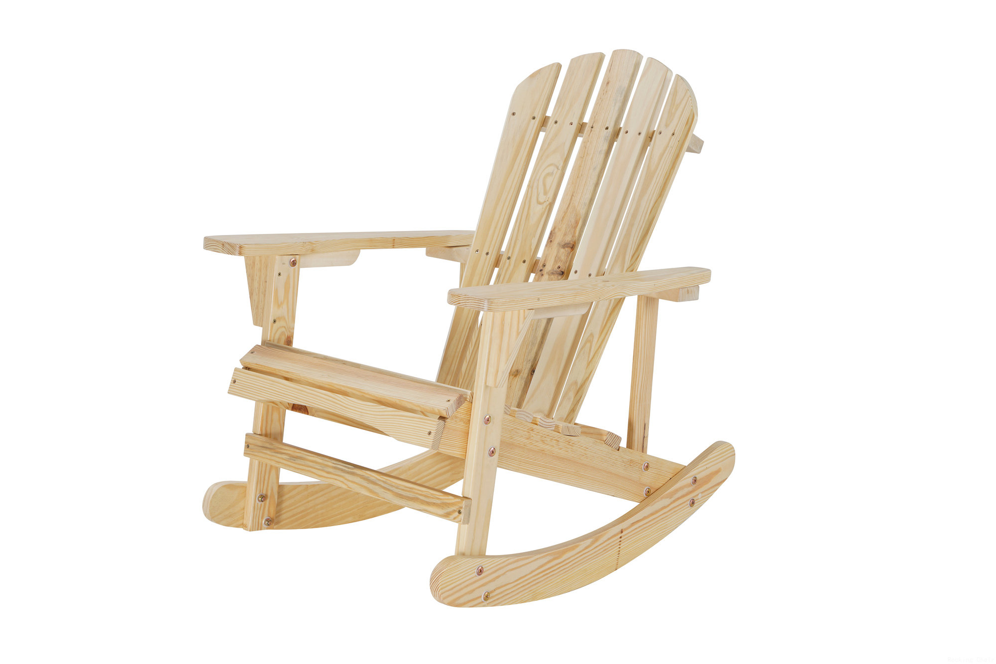Highland Dunes Adirondack Rocking Chair Solid Wood Chairs Finish ...