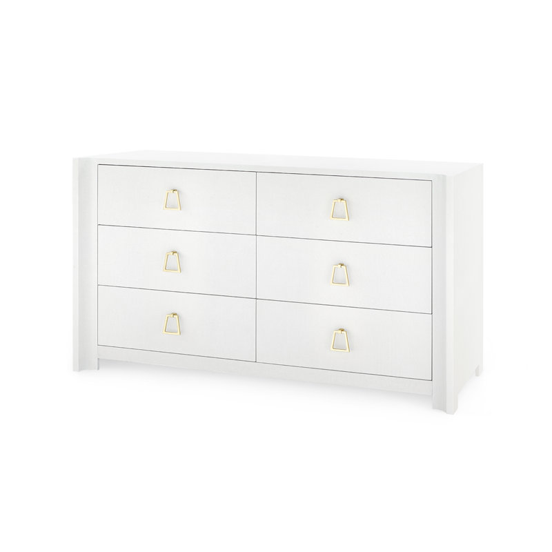 Audrey 6 - Drawer Dresser, Cream