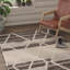 Tapis sable / ivoire en laine touffeté à la main à motif géométrique Probst-1848614226