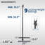 VIVO Extra Tall TV Floor Stand for 13" to 65" Screens, Height Adjustable Mount