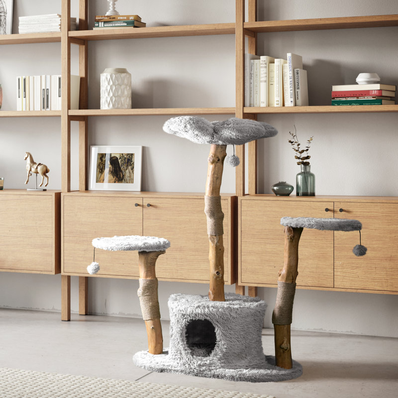 Sedillo 50'' H Cat Tree, Grey