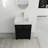 24'' Single Bathroom Vanity with Plastic Top