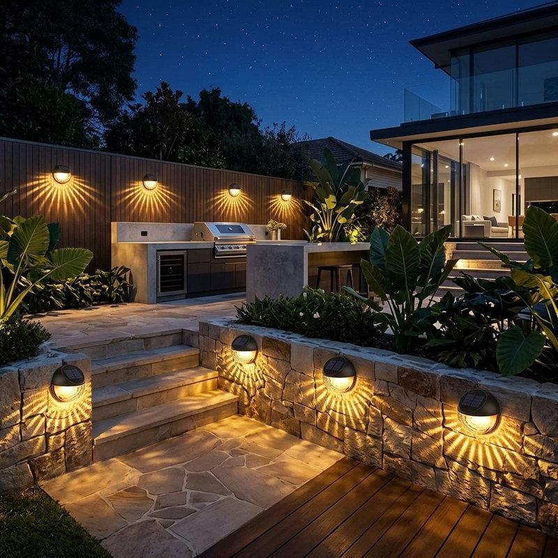 Natural Solar Powered Deck Light