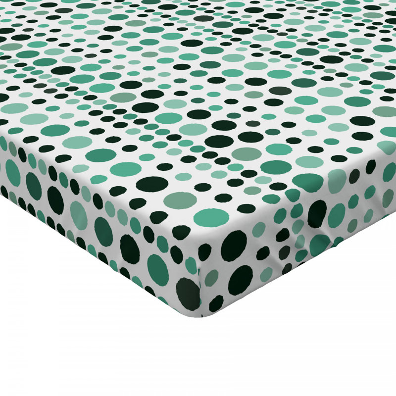 Microfiber Polka Dots Fitted Sheet, Full Fitted Sheet