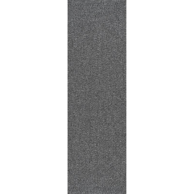 Edie Casual Braided Gray/White Indoor/Outdoor Rug