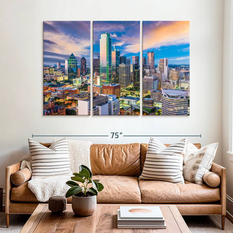 Horizon de Sireci, Dallas, Texas, H 42 po x l 65 po