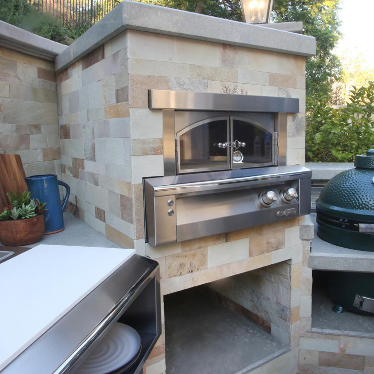 Alfresco Stainless Steel Built-In Natural Gas Pizza Oven