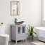 Finition de la base: finition du plateau blanc: meuble-lavabo simple autoportant bleu de 24 po avec comptoir en bois manufacturé-668012412-657482313