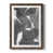 Papier, cadre noyer
