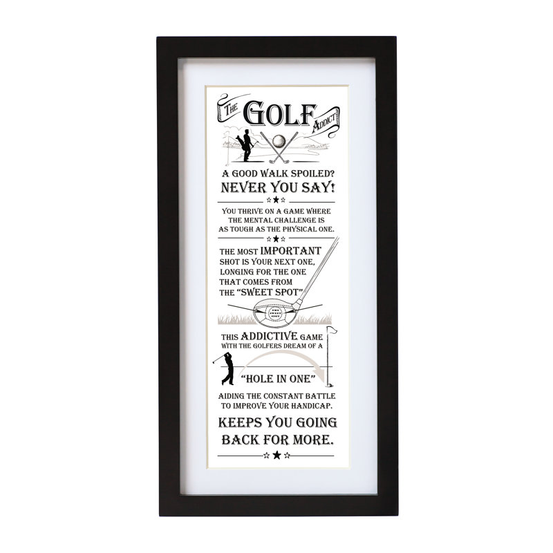 Golf - Single Picture Frame Print