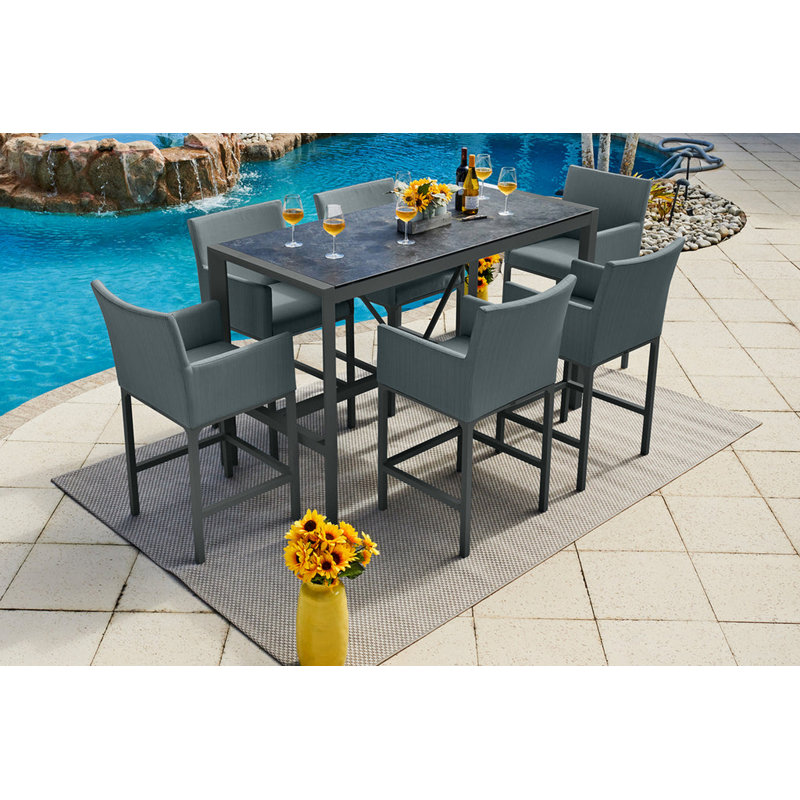 6 - Person Patio Dining Set with Rectangular Table