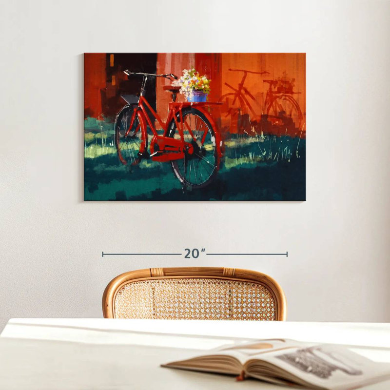 Vélo rouge Mehar, H 16 po x l 24 po