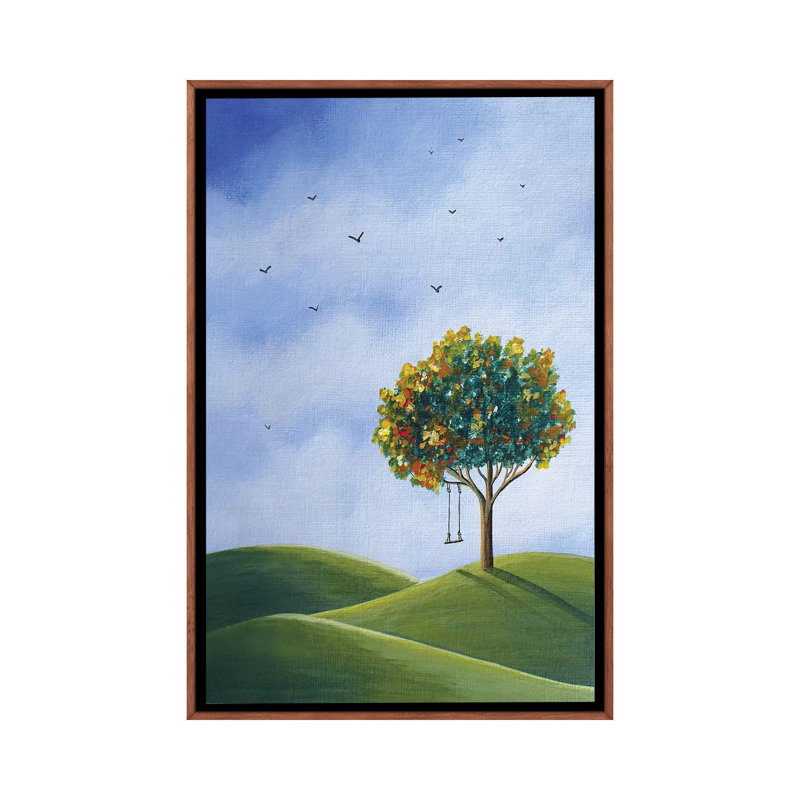 My Favorite Place by Moonlight Art Parlour - Painting on Canvas, 66.04 cm H x 45.72 cm W, Classic Brown Wood Framed