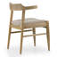 Ensemble de 2 chaises en bois délavé rétro avec dossier incurvé Atlas-2099248026