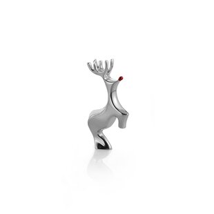 Nambe Mini Red Nosed Reindeer