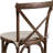 Arquit Series Stackable Wood Cross Back Bistro Dining Chair with Cushion-1004673627