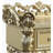Bernadette Nightstand, Gold Finish