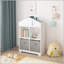 Versatile Kids' Bookcase with Storage and Collapsible Drawers for Playroom